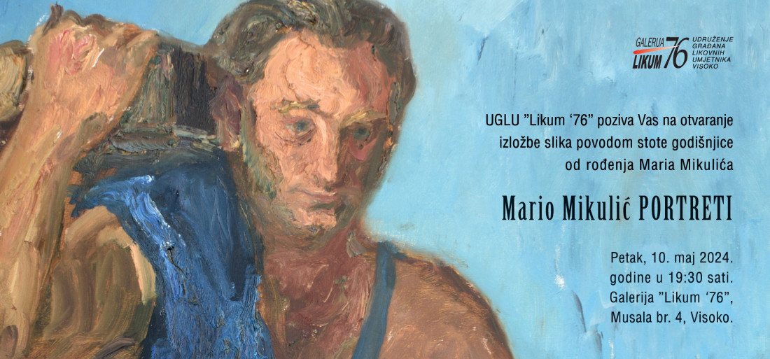 Visoko: U petak izložba ''Portreti'' Marija Mikulića