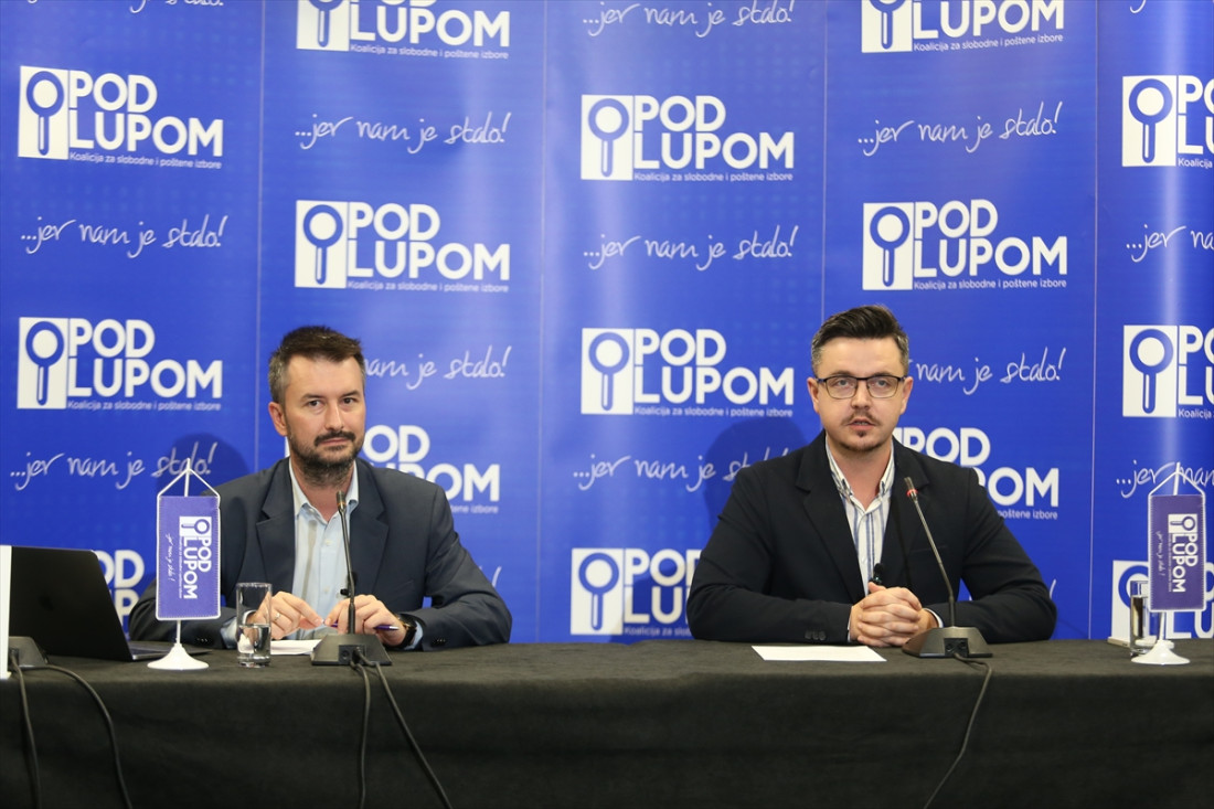 Koalicija 'Pod lupom': Zabilježene različite nepravilnosti pri procesu glasanja