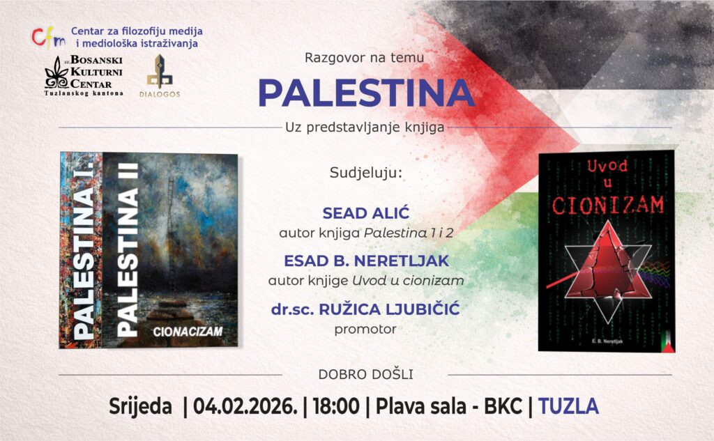 BKC TK domaćin razgovora o Palestini, promocija dvije knjige