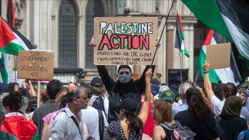 Protest u Londonu protiv zabrane Palestine Action