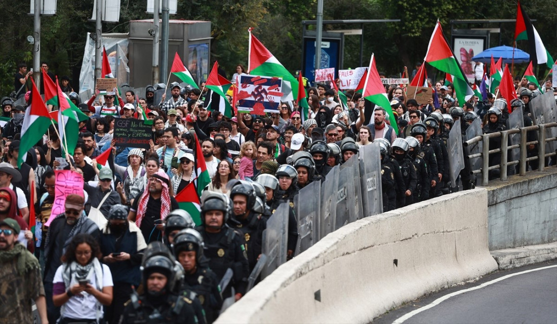 Propalestinski demonstranti marširali u Mexico Cityju u znak podrške Gazi