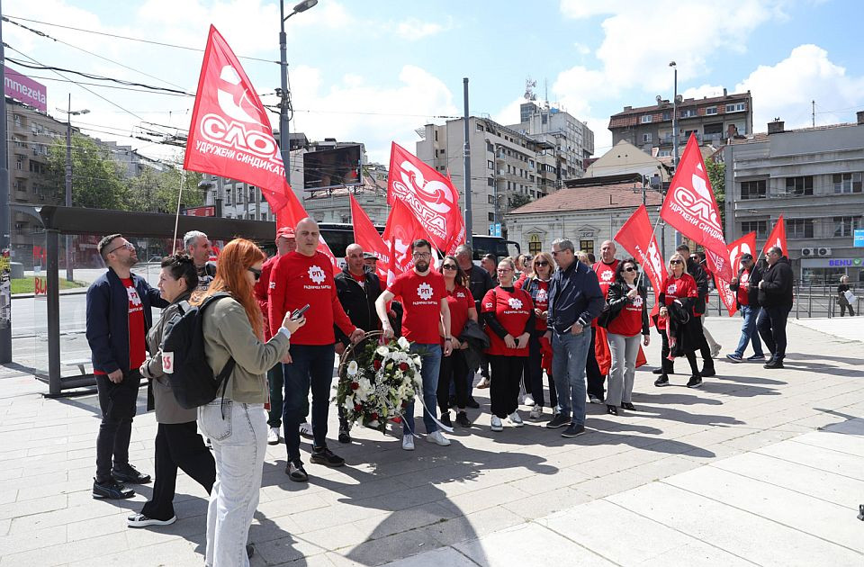 Sindikati u Srbiji obilježili praznik rada uz zahtjeve za veće plate i bolji položaj radnika
