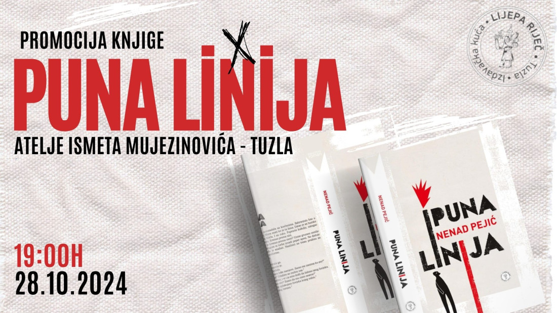Tuzla: Uskoro promocija knjige Nenada Pejića "Puna Linija"