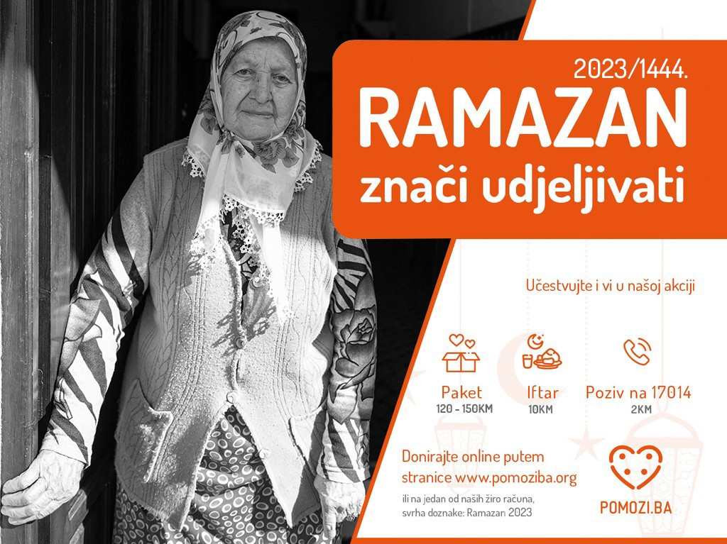 Udruženje Pomozi.ba: Akcija "Ramazan 2023"