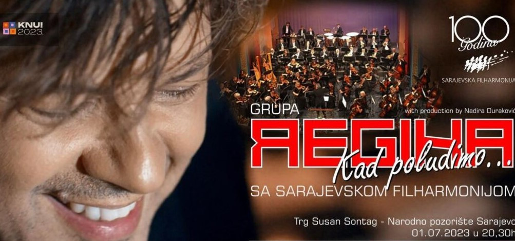"Kultura na ulice 2023!" : 1. jula koncert grupe Regina i Sarajevske filharmonije
