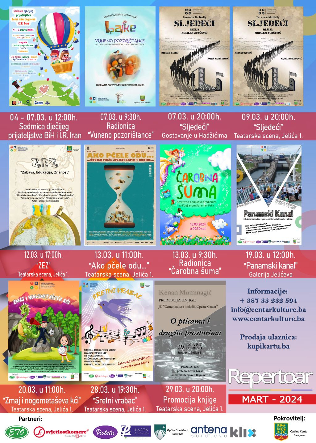 Mart kroz programe JU CKM Sarajevo