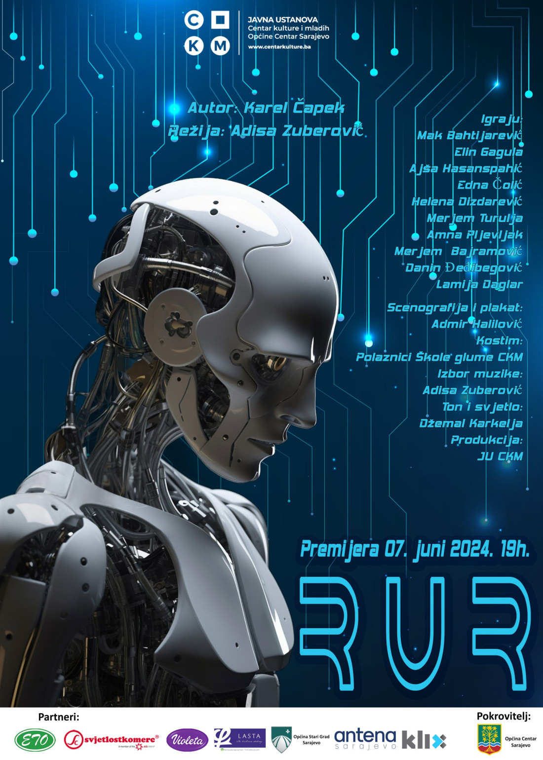 CKM Sarajevo: Večeras predstava "R.U.R"