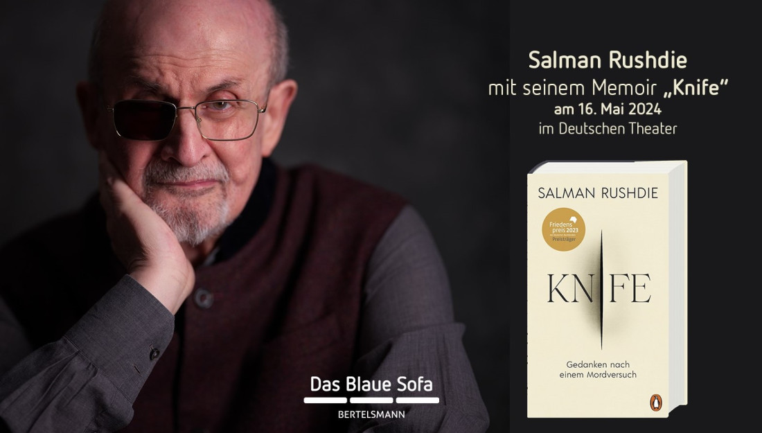 Berlinski književni festival: 16. maja promocija memoara Salmana Rushdieja „Nož. Meditacije nakon pokušaja ubistva”