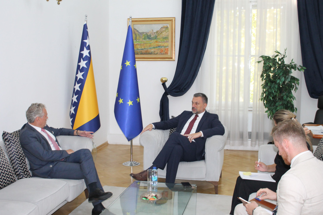 Šef Delegacije Evropske unije u BiH Johann Sattler u oproštajnoj posjeti