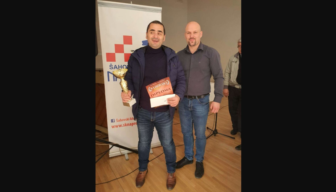 IM Aleksandar Savanović pobjednik 24. međunarodnog uskršnjeg turnira 'Zenica 2023'