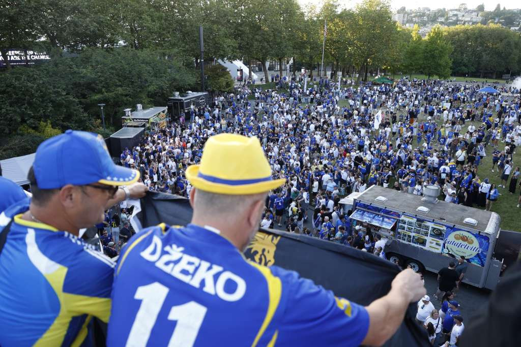 Sjajna atmosfera u Seattleu uoči večerašnje utakmice Bosne i Hercegovine i Katara