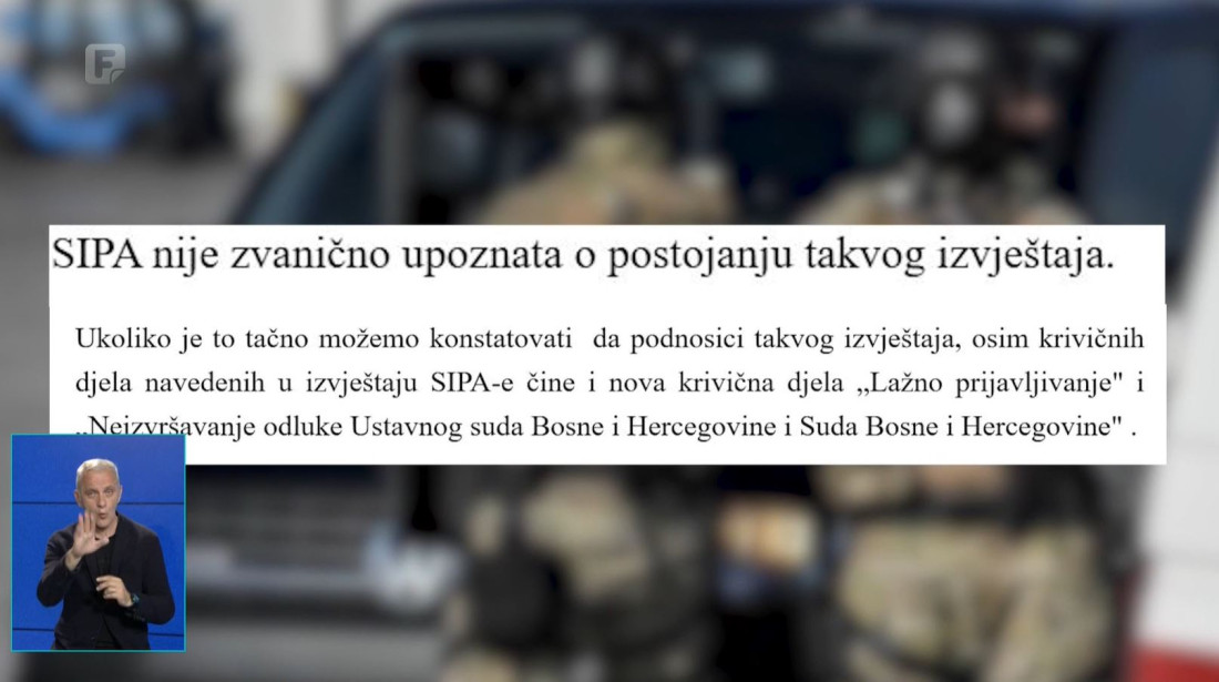 SIPA odgovorila - činite nova krivična djela