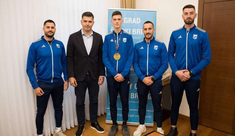 Široki Brijeg: Pavković primio svjetskog kadetskog prvaka u karateu Viktora Kvesića