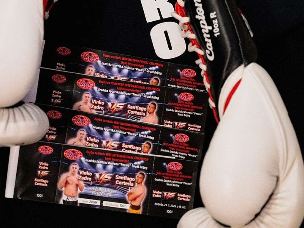 Široki Brijeg središte boksa: Zadro brani WBF titulu 29. ožujka