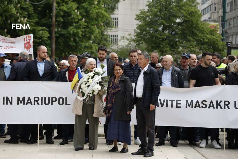 U Sarajevu skup podrške žrtvama ruske invazije na Ukrajinu