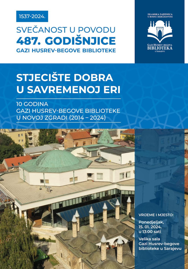 487. godišnjica Gazi Husrev-begove biblioteke u Sarajevu