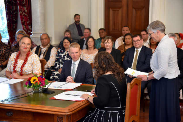 Novi premijer Novog Zelanda Chris Hipkins položio zakletvu