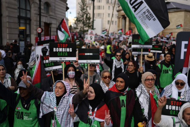 London: Uprkos policijskim upozorenjima hiljade ljudi na propalestinskom skupu