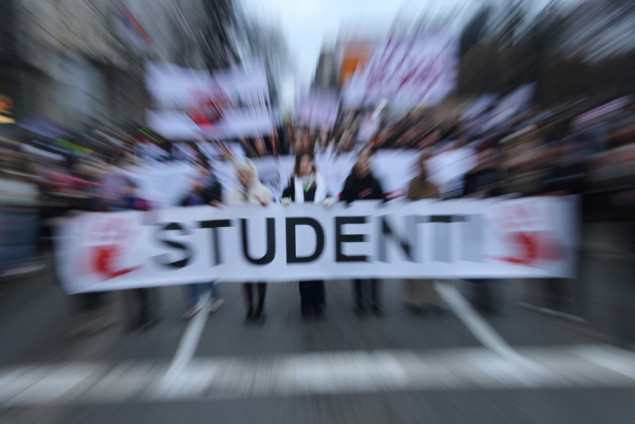 Studenti ispred Predsjedništva Srbije, uzvikivali 'Hoćemo pravdu'