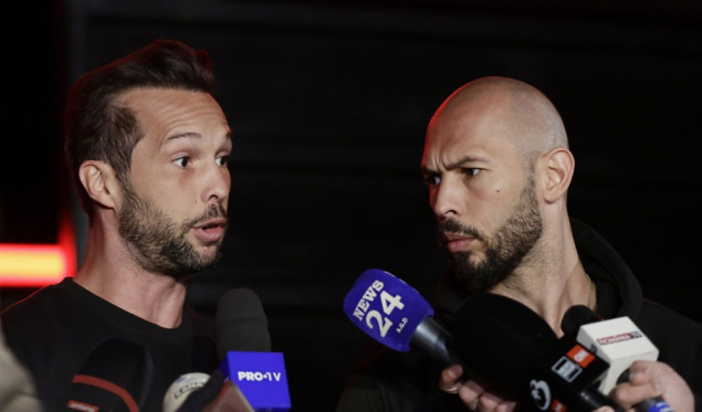 Rumunsko tužilaštvo podiglo optužnicu protiv Andrewa Tatea i njegovog brata zbog niza krivičnih djela