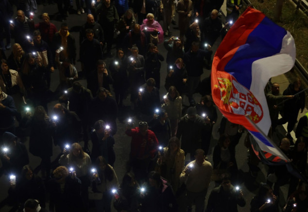 Studenti Pravnog fakulteta obilježili godišnjicu početka blokade, od Vučića tražili izbore