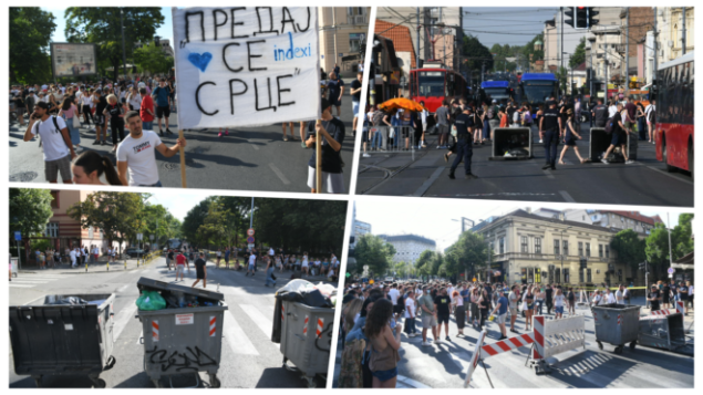 Srbija: Policija razbijala blokade, hapsila, više povrijeđenih