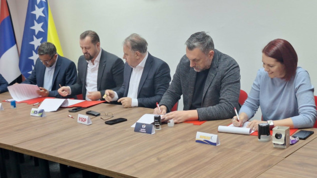 SDP, NiP, NES, Naprijed i PDA potpisali sporazum o zajedničkom nastupu u RS-u na Općim izborima
