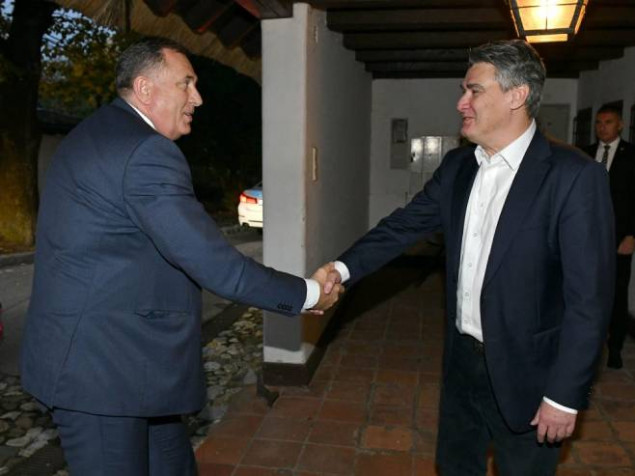 Dodik i Milanović sastali se na Hvaru
