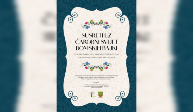 Sutra u Sarajevu počinje projekat „Susreti uz raskošni svijet romskih bajki“