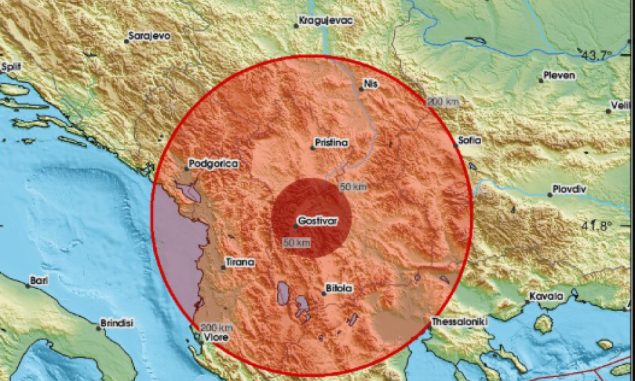 Jak potres na Kosovu, osjetio se i u regiji