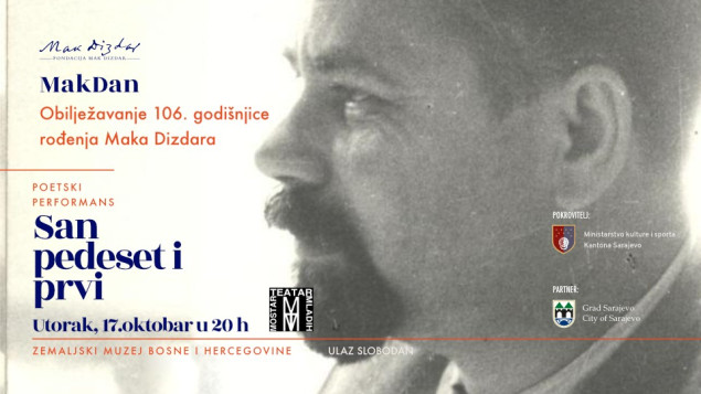 Uskoro obilježavanja 106. godišnjice rođenja Maka Dizdara