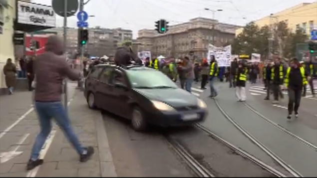 Uhapšen vozač koji se autom zaletio u grupu studenata u Beogradu