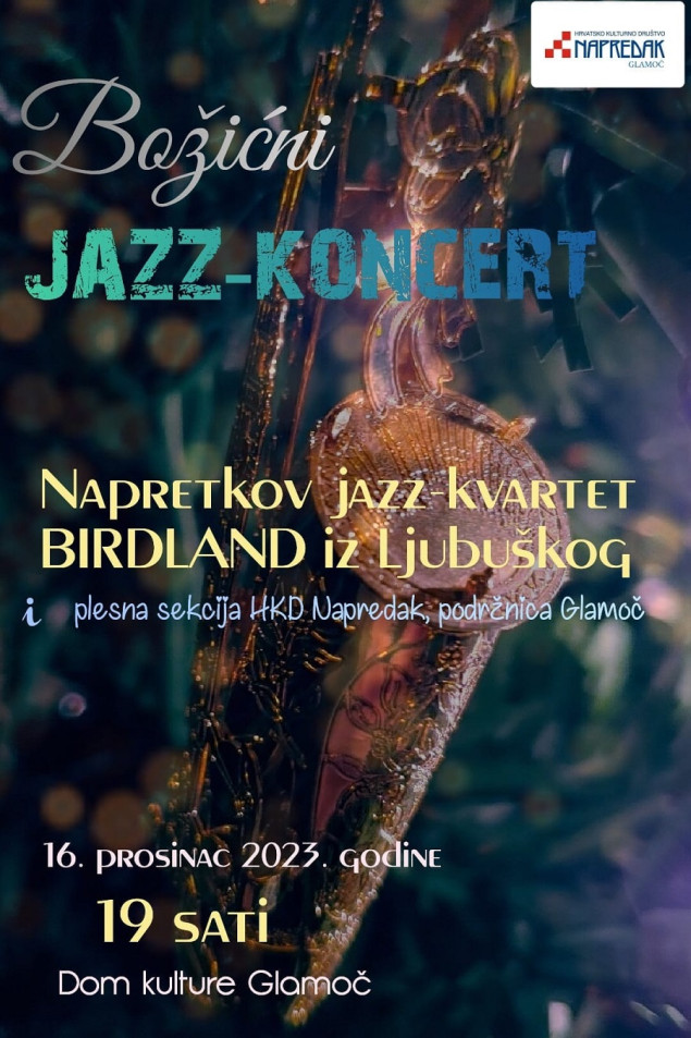 Božićni jazz koncert u Glamoču
