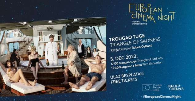 Sutra Europska noć filma u kinu Meeting Point