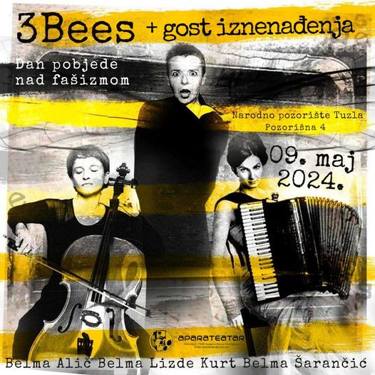 Muzičko-teatarski performans 3Bees/ 3B's na sceni Narodnog pozorišta Tuzla