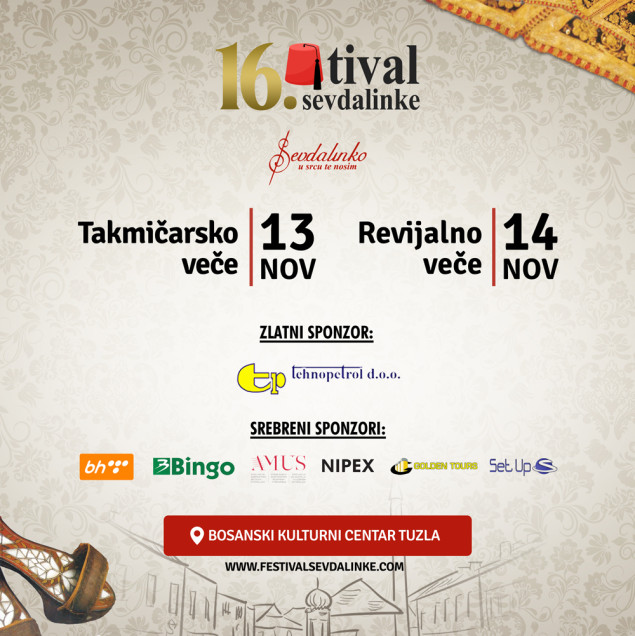 Tuzla: Takmičarsko i revijalno veče 16. Festivala sevdalinke