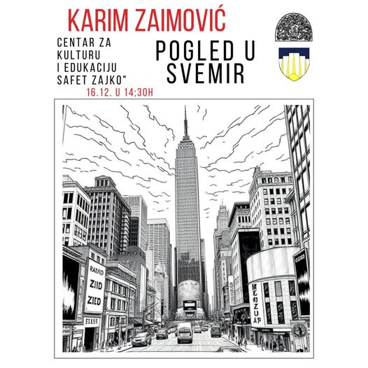 U ponedjeljak izložba  Ifete Lihić „Karim Zaimović - Pogled u svemir"