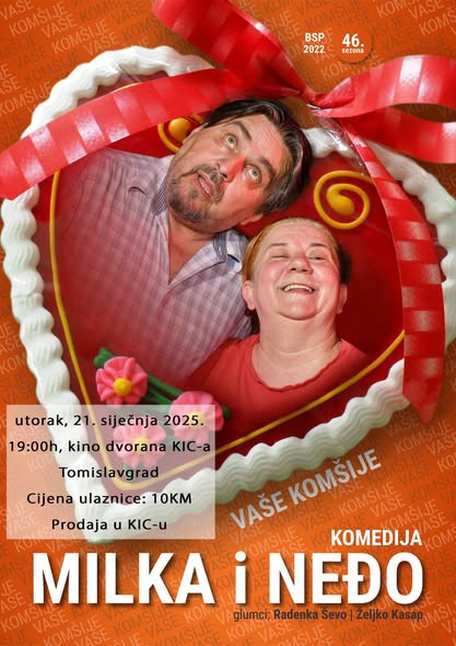 KIC Tomislavgrad: Sutra hit komedija "Milka i Neđo"
