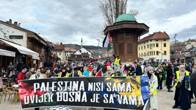 U Sarajevu održana protestna šetnja u znak podrške Palestincima