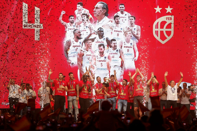 Španski košarkaši u Madridu proslavili četvrti naslov prvaka Evrope