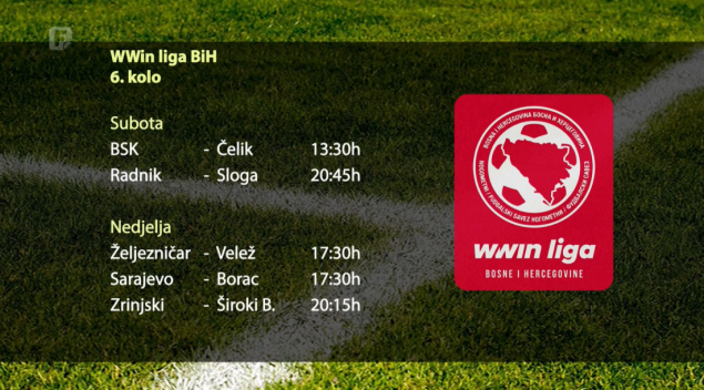 Vikend donosi utakmice 6. kola nogometne lige BiH