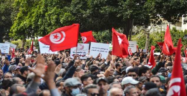 Stotine Tunižana protestovale na godišnjicu revolucije