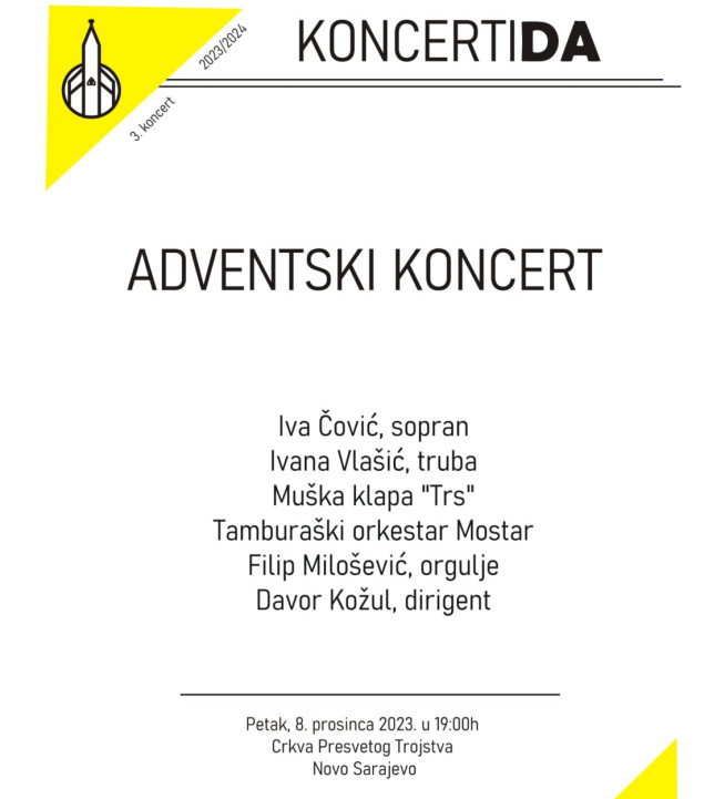 Adventski koncert u župnoj crkvi u Novom Sarajevu