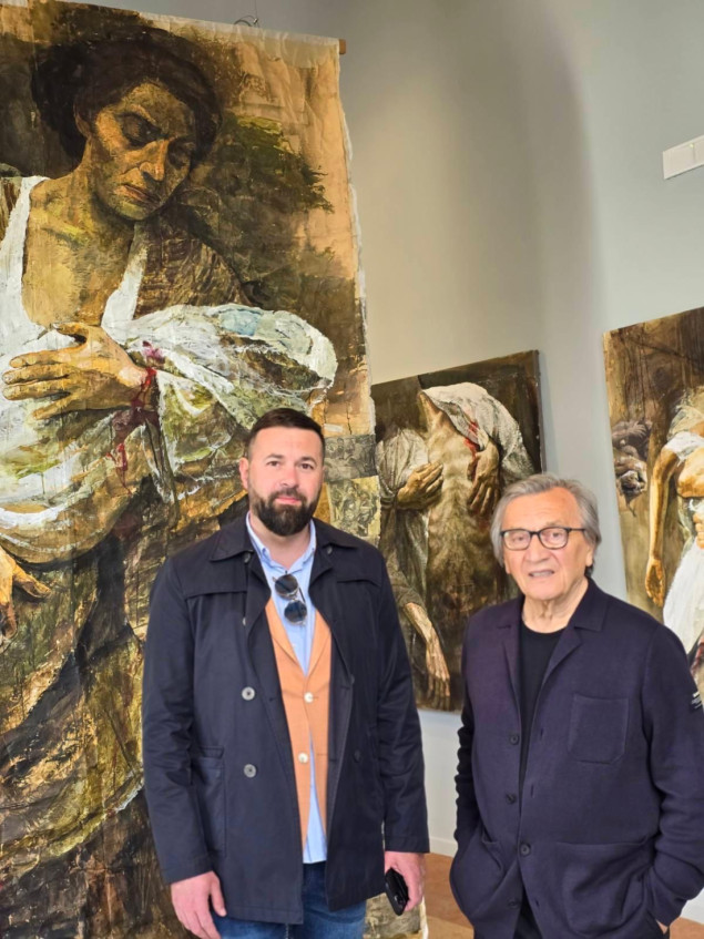 60. Venecijansko bijenale savremene umjetnosti: Ministar Magoda uz Safeta Zeca i  Šejlu Kamerić