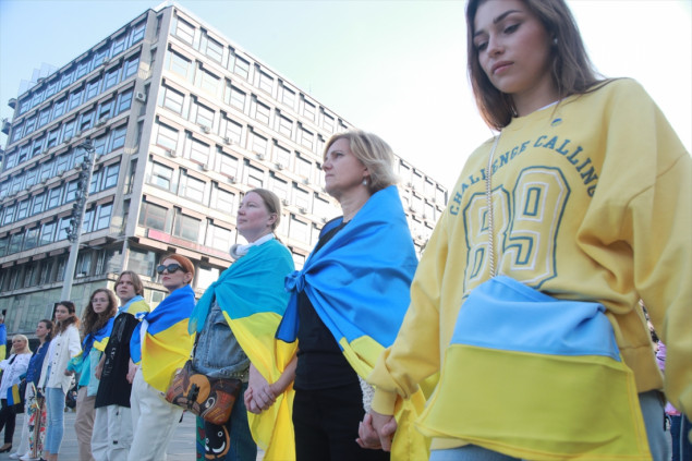 Beograd: "Marš slobode" u čast nezavisnosti Ukrajine