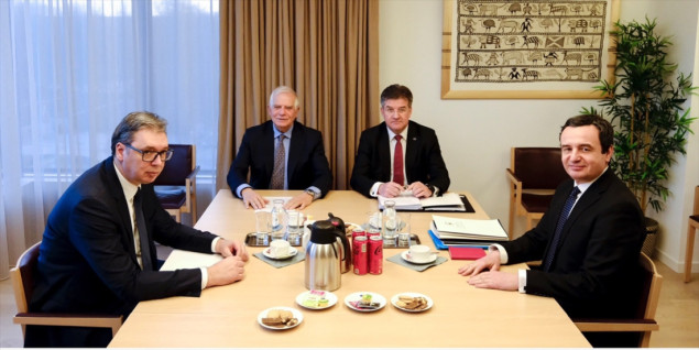 U Briselu u toku sastanak Kurtija i Vučića