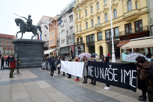 Hrvatska: Održan prosvjed “Ne u naše ime - 30 godina od ratnog zločina u Ahmićima”