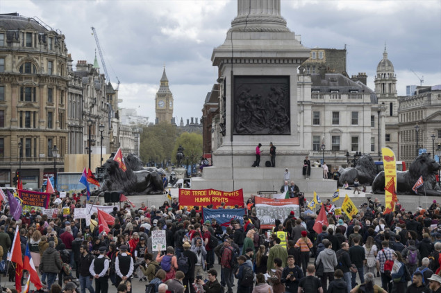 Međunarodni praznik rada: Hiljade ljudi na protestima u Londonu
