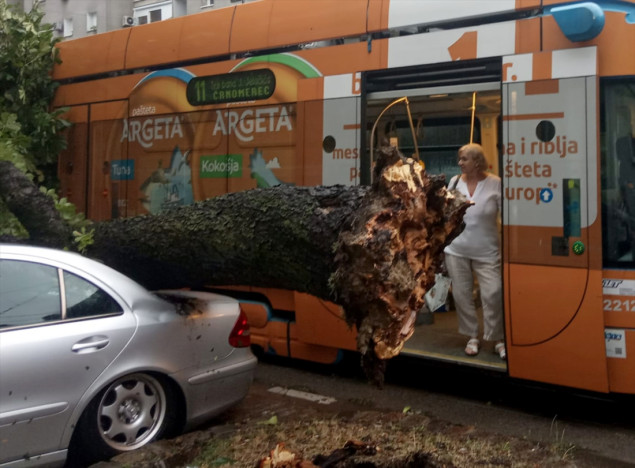 Hrvatska: Olujno nevrijeme opet izazvalo kolaps u prometu