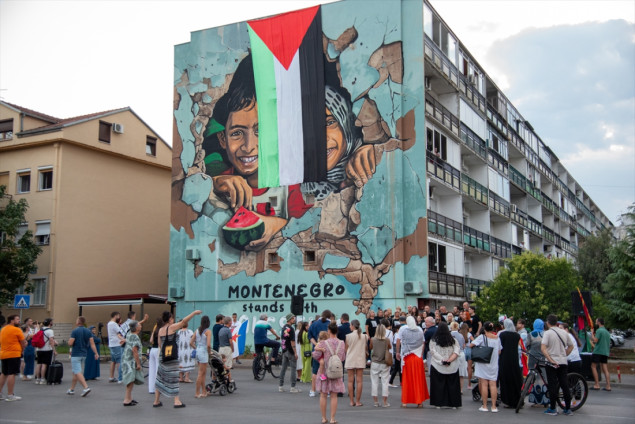 U Podgorici svečano otkriven mural posvećen Palestini